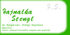 hajnalka stengl business card